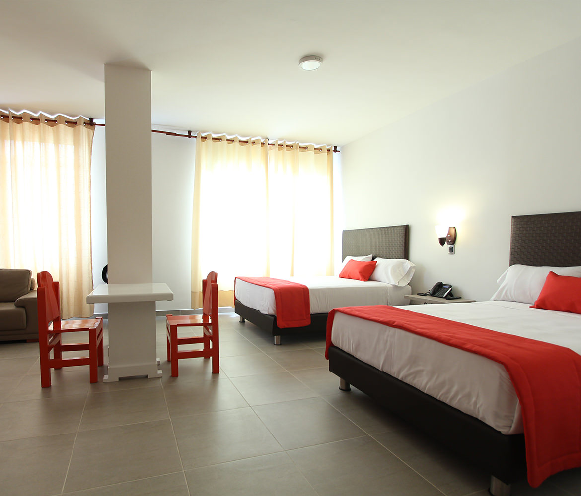 Enjoy the advantages offered by the Executive Superior Twin Room which has an area of 45 m2 and two queen beds.